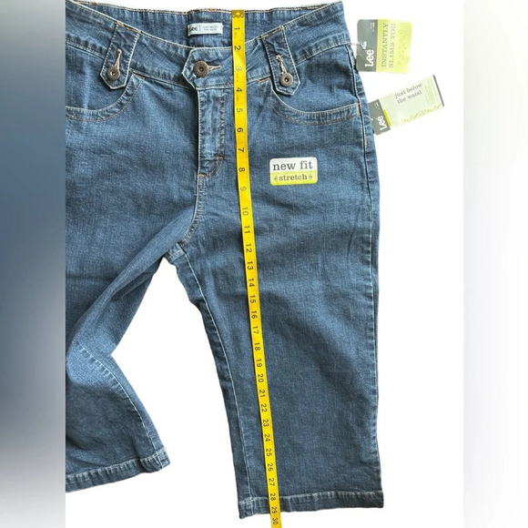 Lee Cropped Jeans Size 8 Authentic Y2K New With Tags Denim - Picture 4 of 5